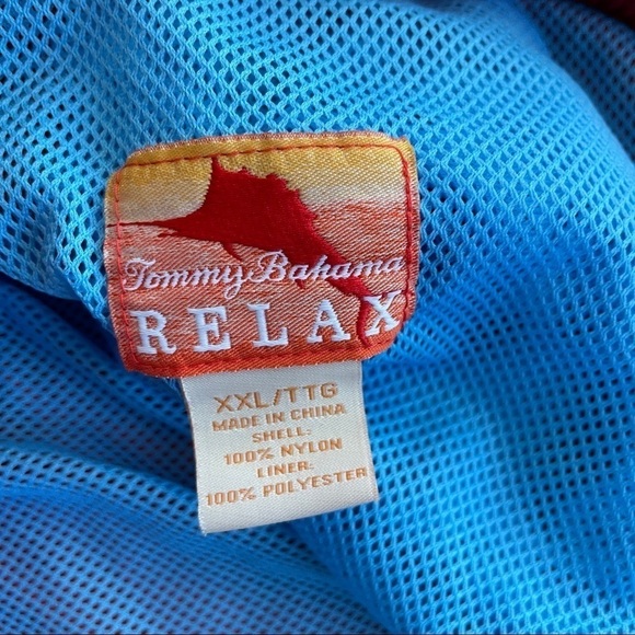 Tommy Bahama Naples 6” Swim Trunks Red Palm Leaf Print XXL - Picture 5 of 8